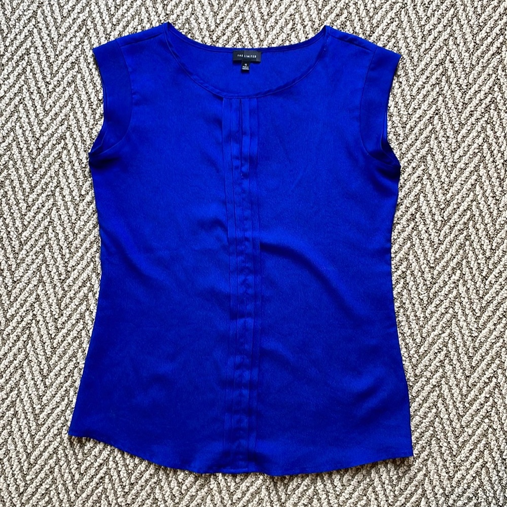 Royal blue The Limited keyhole top
